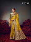 Keshva Silk By Kira Pure Satin Fabric Designer Embroidered Saree